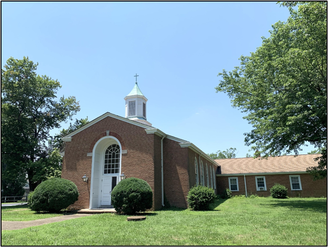 Fairmount Church from the road.